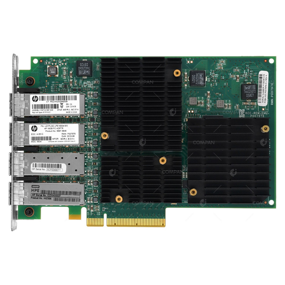 817913-001 HP 4-PORT 16G SFP+ FIBRE CHANNEL ADAPTER FOR 3PAR STORESERV 8000